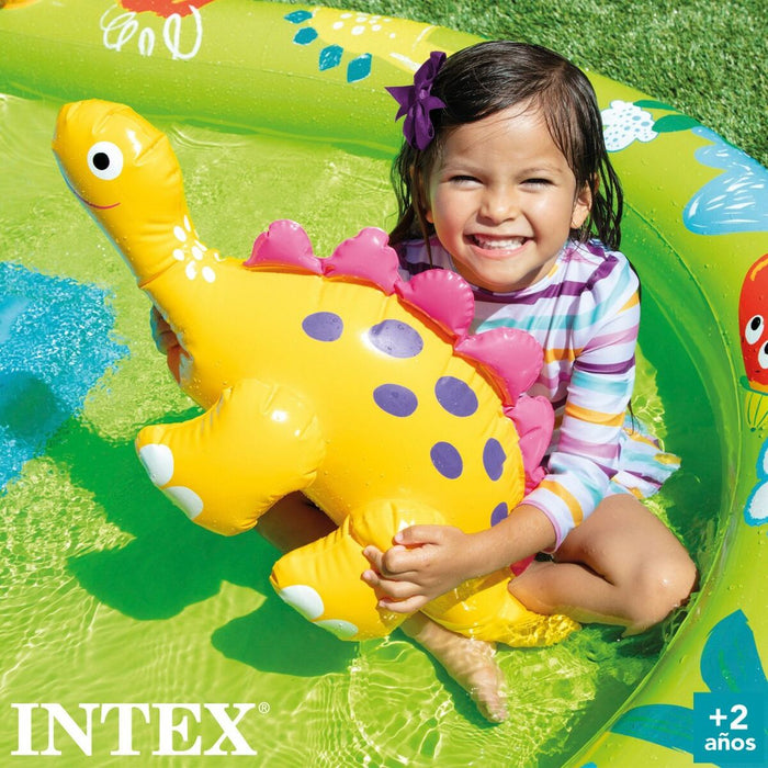 Piscină Gonflabilă pentru Copii Intex Loc de joacă Dinozauri 191 x 58 x 152 cm (3 Unități)