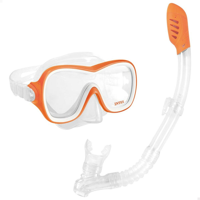 Ochelari de Scufundare cu Tub Intex Wave Rider Portocaliu