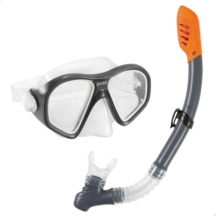 Ochelari de Scufundare cu Tub Intex Reef Rider Albastru