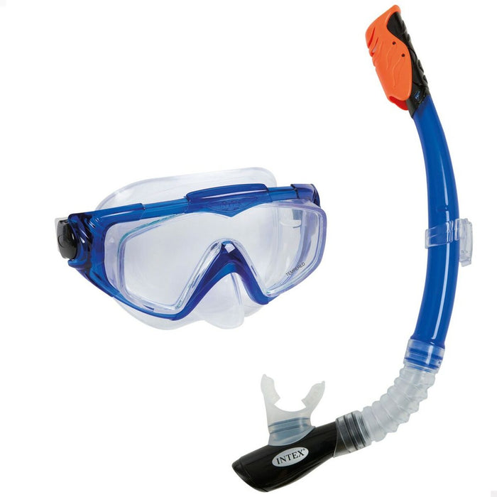Ochelari de Scufundare cu Tub Intex Aqua Pro Albastru