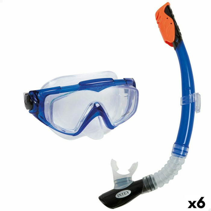 Ochelari de Scufundare cu Tub Intex Aqua Pro Albastru