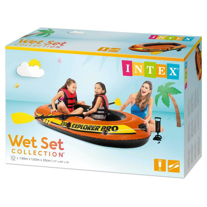 Barcă Gonflabilă Intex Explorer Pro 200 3 Unități 196 x 33 x 102 cm