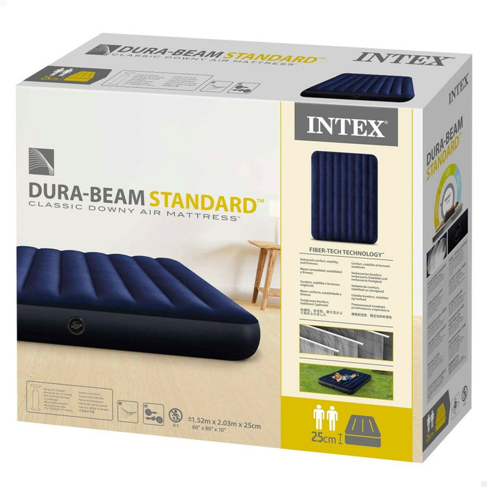 Saltea Gonflabilă Intex CLASSIC DOWNY 203 x 25 x 152 cm (3 Unități)