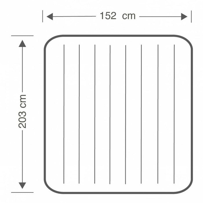 Saltea Gonflabilă Intex CLASSIC DOWNY 203 x 25 x 152 cm (3 Unități)