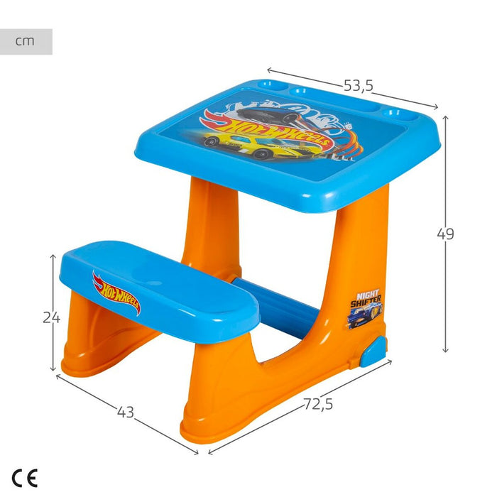 Masă pentru copii Hot Wheels Plastic 53,5 x 49 x 72,5 cm (3 Unități)