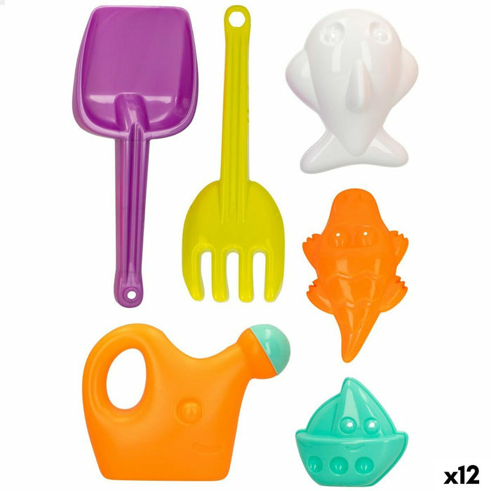 Set de jucării de plajă Colorbaby 6 Piese 27 cm (12 Unități)