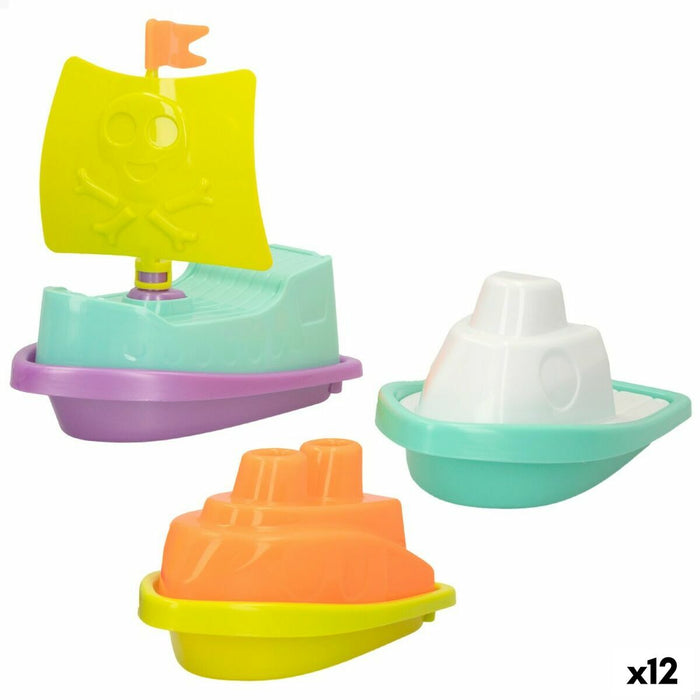 Set de jucării de plajă Colorbaby 3 Piese Barcă polipropilenă (12 Unități)