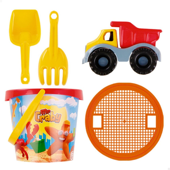 Set de jucării de plajă Colorbaby Ø 18 cm polipropilenă (16 Unități)