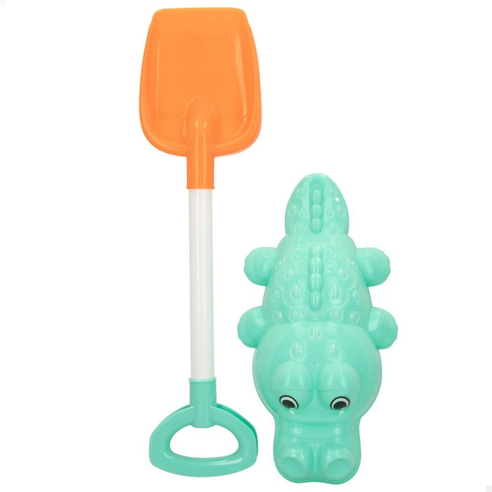 Set de jucării de plajă Colorbaby 2 Piese Crocodil Lopată polipropilenă (24 Unități)