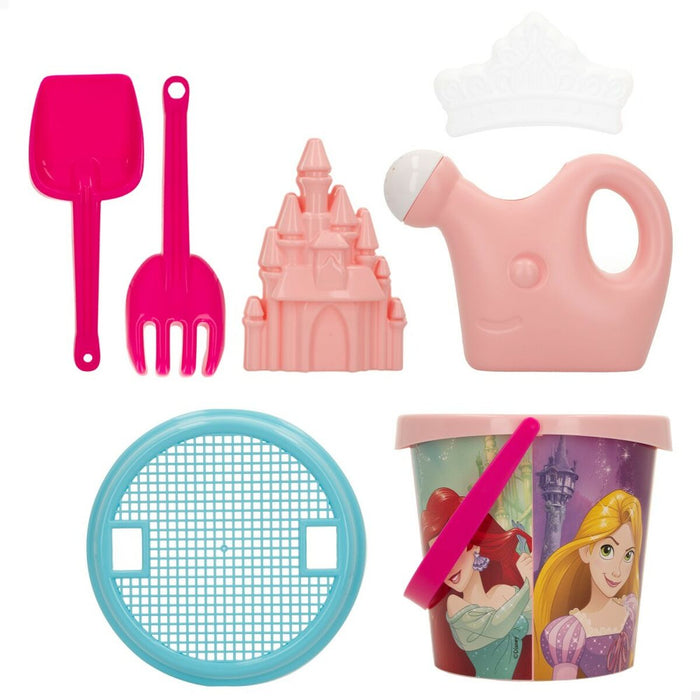 Set de jucării de plajă Princesses Disney Ø 18 cm (16 Unități)