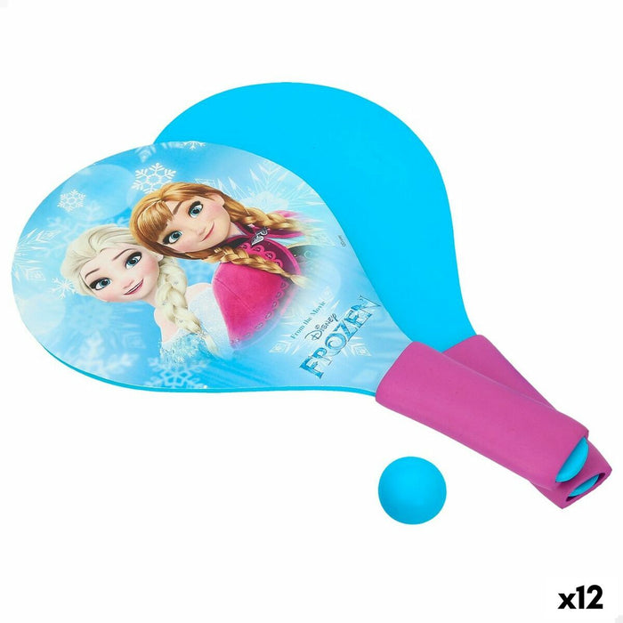 Palete de Plajă cu Minge Frozen Lemn Foam (12 Unități)