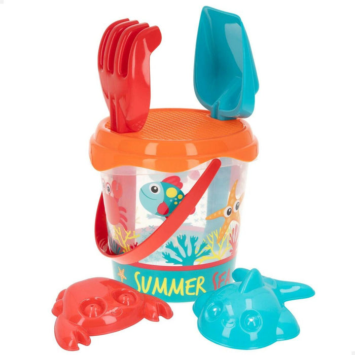 Set de jucării de plajă Colorbaby Summer Sea Ø 18 cm polipropilenă (16 Unități)