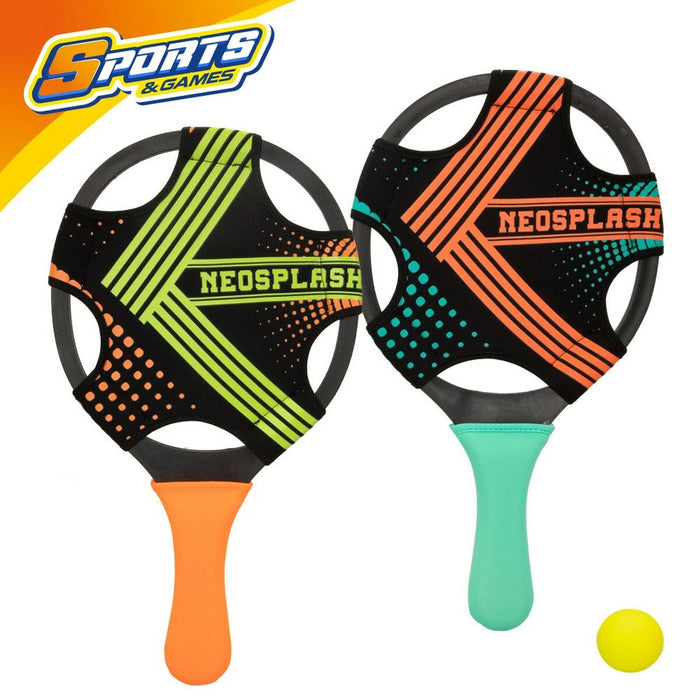 Palete de Plajă cu Minge Colorbaby Neopren Plastic (6 Unități)