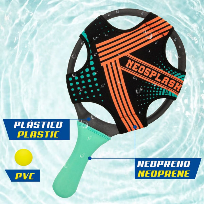 Palete de Plajă cu Minge Colorbaby Neopren Plastic (6 Unități)
