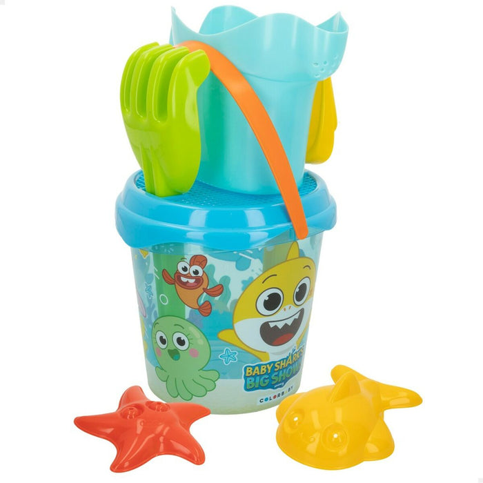Set de jucării de plajă Baby Shark Ø 18 cm (16 Unități)