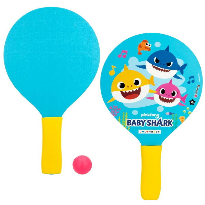 Palete de Plajă cu Minge Baby Shark Lemn (12 Unități)