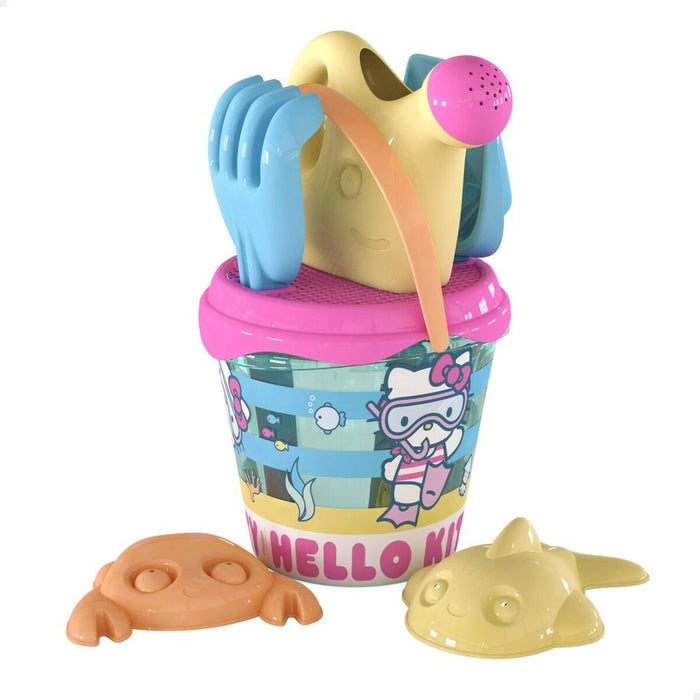 Set de jucării de plajă Hello Kitty Ø 18 cm (16 Unități)
