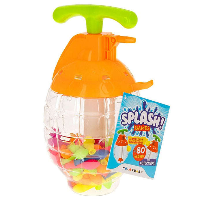 Baloane pentru Apă cu Pompiță de Umplere Colorbaby Splash Autoînchidere 6 Unități