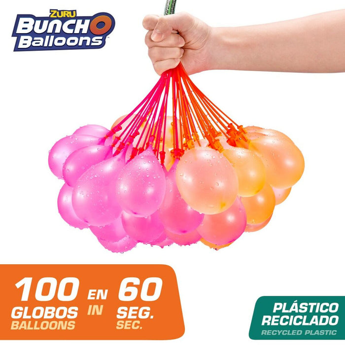 Baloane pentru Apă cu Pompiță de Umplere Zuru Bunch-o-Balloons (24 Unități)