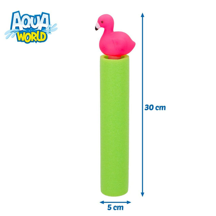 Pistol de apă Colorbaby Flamingo roz 80 ml 30 x 5 x 5 cm (24 Unități)