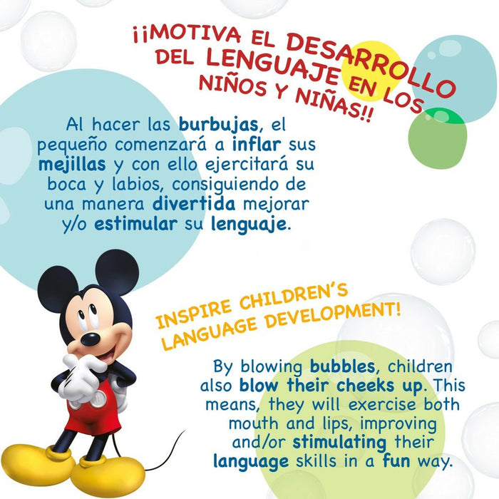 Aparat baloane săpun Mickey Mouse 60 ml 3,8 x 11,5 x 3,8 cm (216 Unități)
