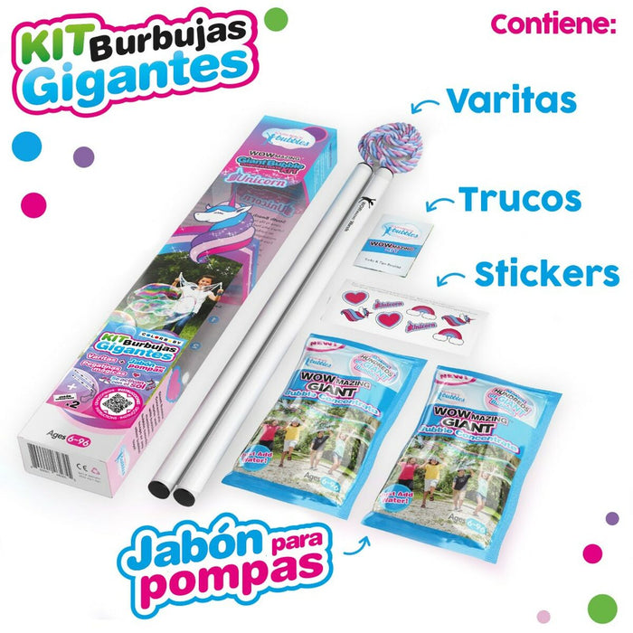 Joc cu Baloane de Săpun WOWmazing Unicorn (16 Unități)