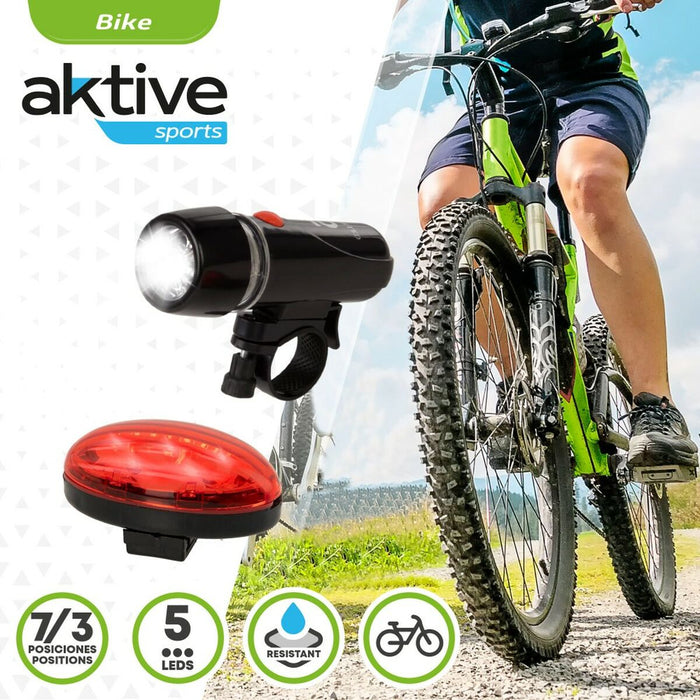Set de Lumini pentru Bicicletă Aktive 2 Piese 12 Unități
