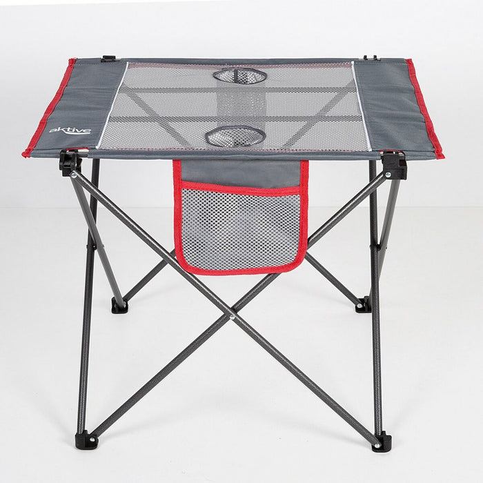 Masă Pliabilă Aktive Camping Gri 62 x 50 x 50 cm (2 Unități)