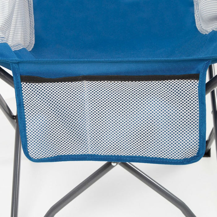 Scaun de camping pliabil Aktive Albastru 48 x 86 x 50 cm (2 Unități)