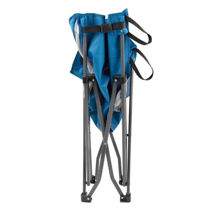 Scaun de camping pliabil Aktive Albastru 48 x 86 x 50 cm (2 Unități)