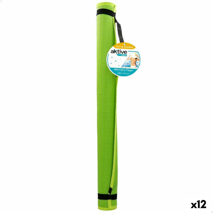 Beach mat Aktive 180 x 75 cm PVC (12 Unități)