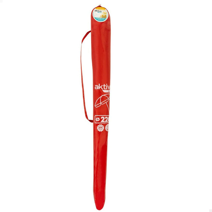 Slunečník Aktive UV50 Ø 220 cm Poliester Metal 220 x 209 x 220 cm (6 Unități)