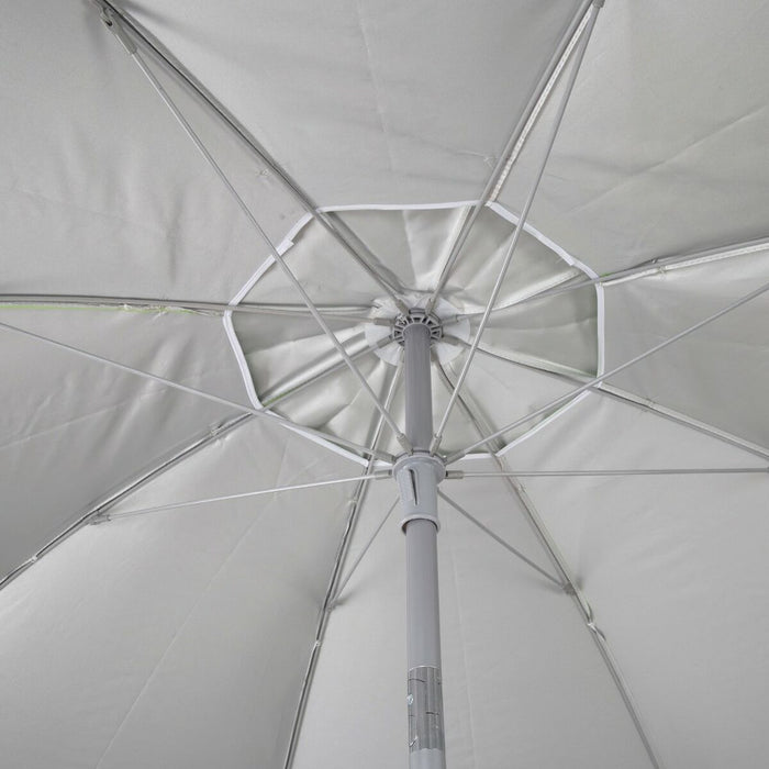 Slunečník Aktive UV50 Ø 200 cm Albastru Poliester Aluminiu 200 x 198,5 x 200 cm (6 Unități)