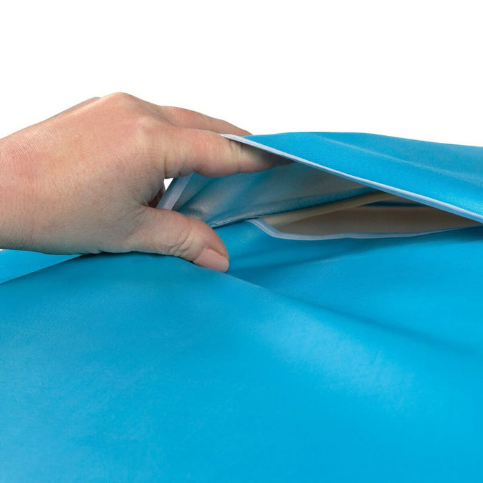 Slunečník Aktive UV50 Ø 200 cm Albastru Poliester Aluminiu 200 x 198,5 x 200 cm (6 Unități)