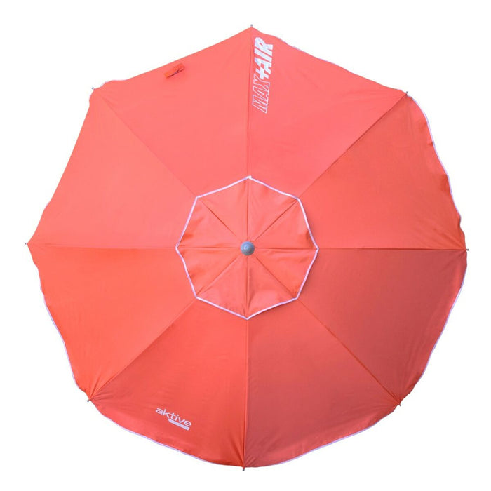 Slunečník Aktive UV50 Ø 200 cm Coral Poliester Aluminiu 200 x 198 x 200 cm (6 Unități)