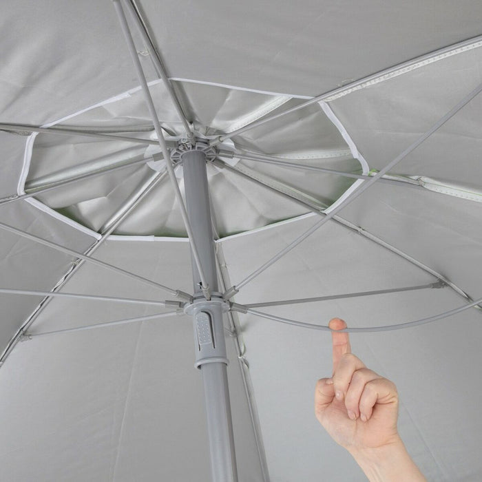 Slunečník Aktive UV50 Ø 200 cm Coral Poliester Aluminiu 200 x 198 x 200 cm (6 Unități)