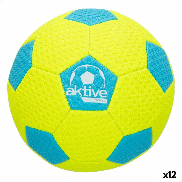 Minge de plajă Aktive Neon 5 PVC Gumă (12 Unități)