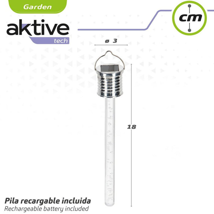 Lampă solară Aktive 3 x 17,5 x 3 cm (24 Unități)