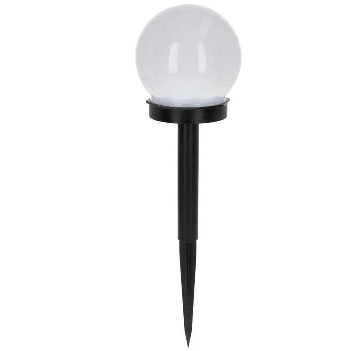 Lampă-țăruș solară de grădină Aktive Plastic 10 x 34 x 10 cm (24 Unități)