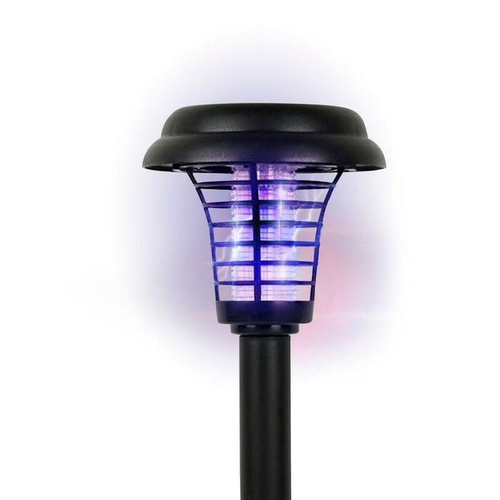 Lampă-țăruș solară de grădină Aktive polipropilenă 14 x 42 x 14 cm (4 Unități)