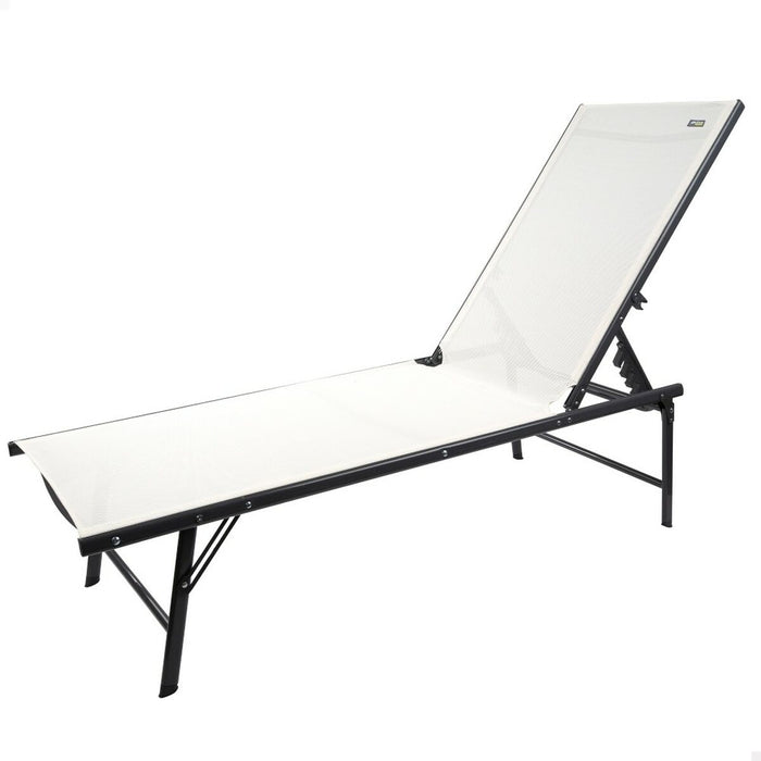 Șezlong inclinat Aktive Alb 180 x 35 x 49 cm (2 Unități)
