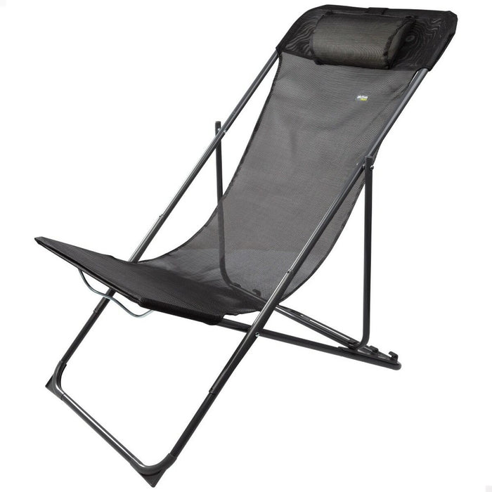 Șezlong inclinat Aktive Negru 53 x 87 x 78 cm (4 Unități)