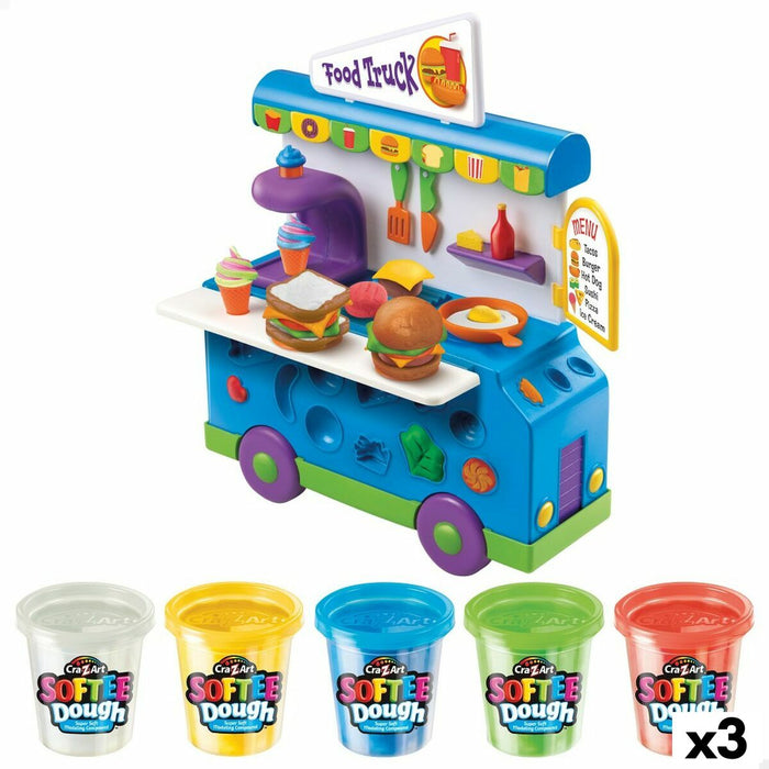 Joc de Plastilină Softee Food Truck (3 Unități)