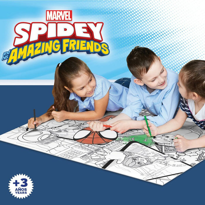 Puzzle pentru Copii Spidey Cu două fețe 24 Piese 70 x 1,5 x 50 cm (6 Unități)