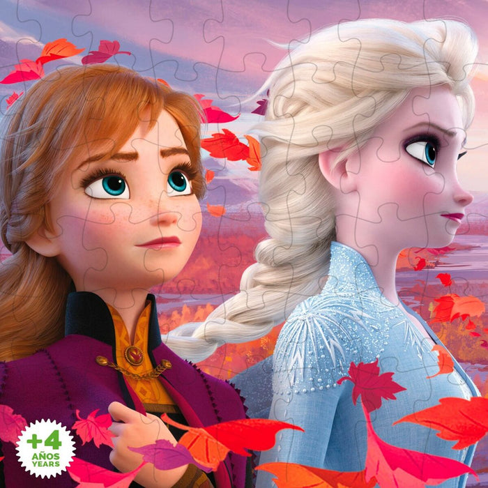 Puzzle pentru Copii Frozen Cu două fețe 60 Piese 70 x 1,5 x 50 cm (12 Unități)