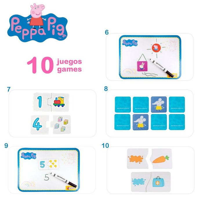 Masă cu mai multe jocuri Peppa Pig (6 Unități)