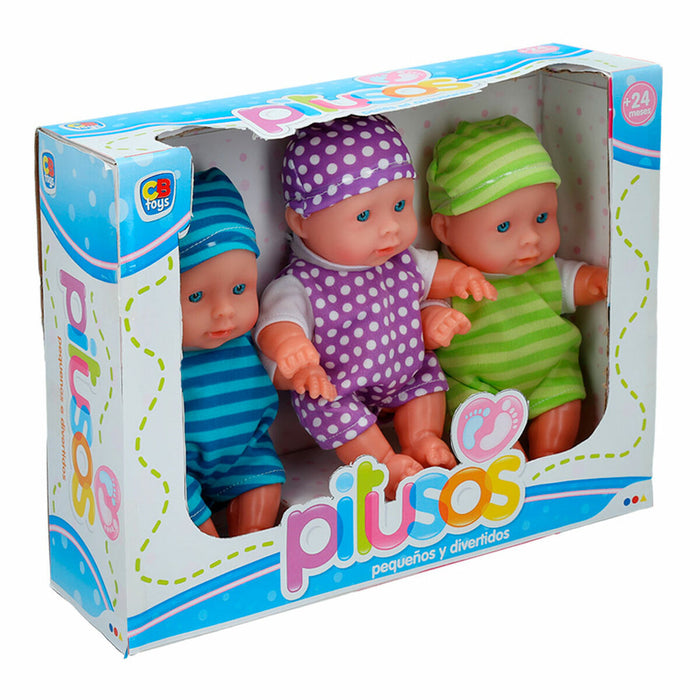Set Păpuși Colorbaby Pitusos 3 Piese 20 cm 13 x 20 x 6,5 cm 6 Unități