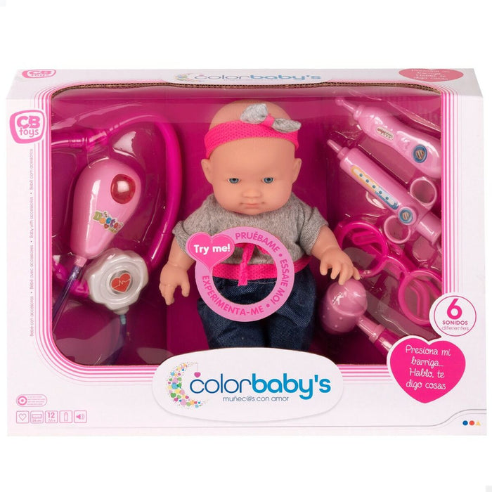 Păpușă bebeluș cu accesorii Colorbaby Medic 15 x 24 x 8 cm 6 Unități