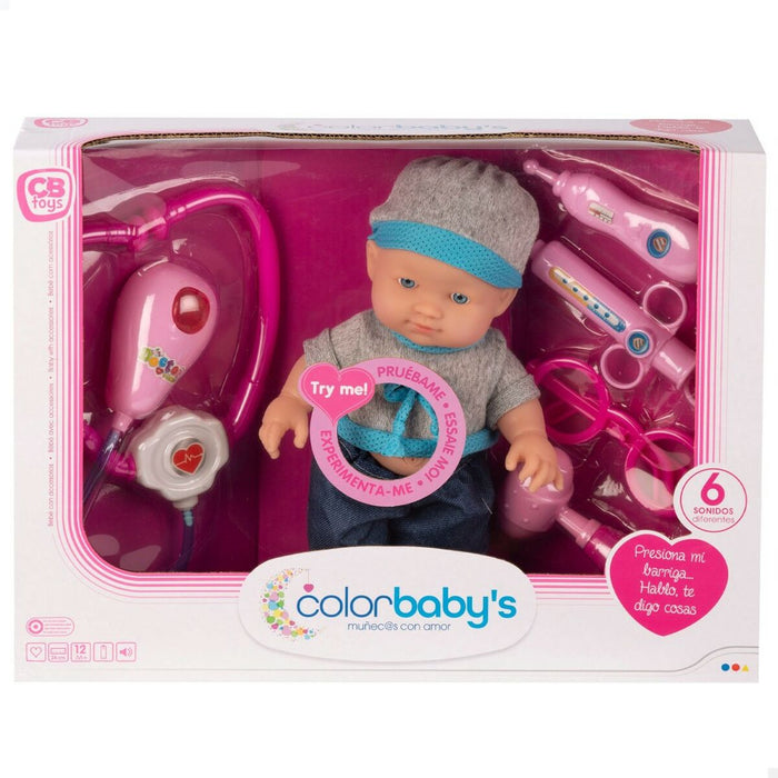 Păpușă bebeluș cu accesorii Colorbaby Medic 15 x 24 x 8 cm 6 Unități