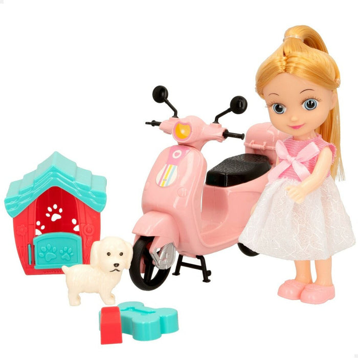 Păpușă Colorbaby Bella 16 cm Motocicletă 7 x 16 x 4 cm (6 Unități)